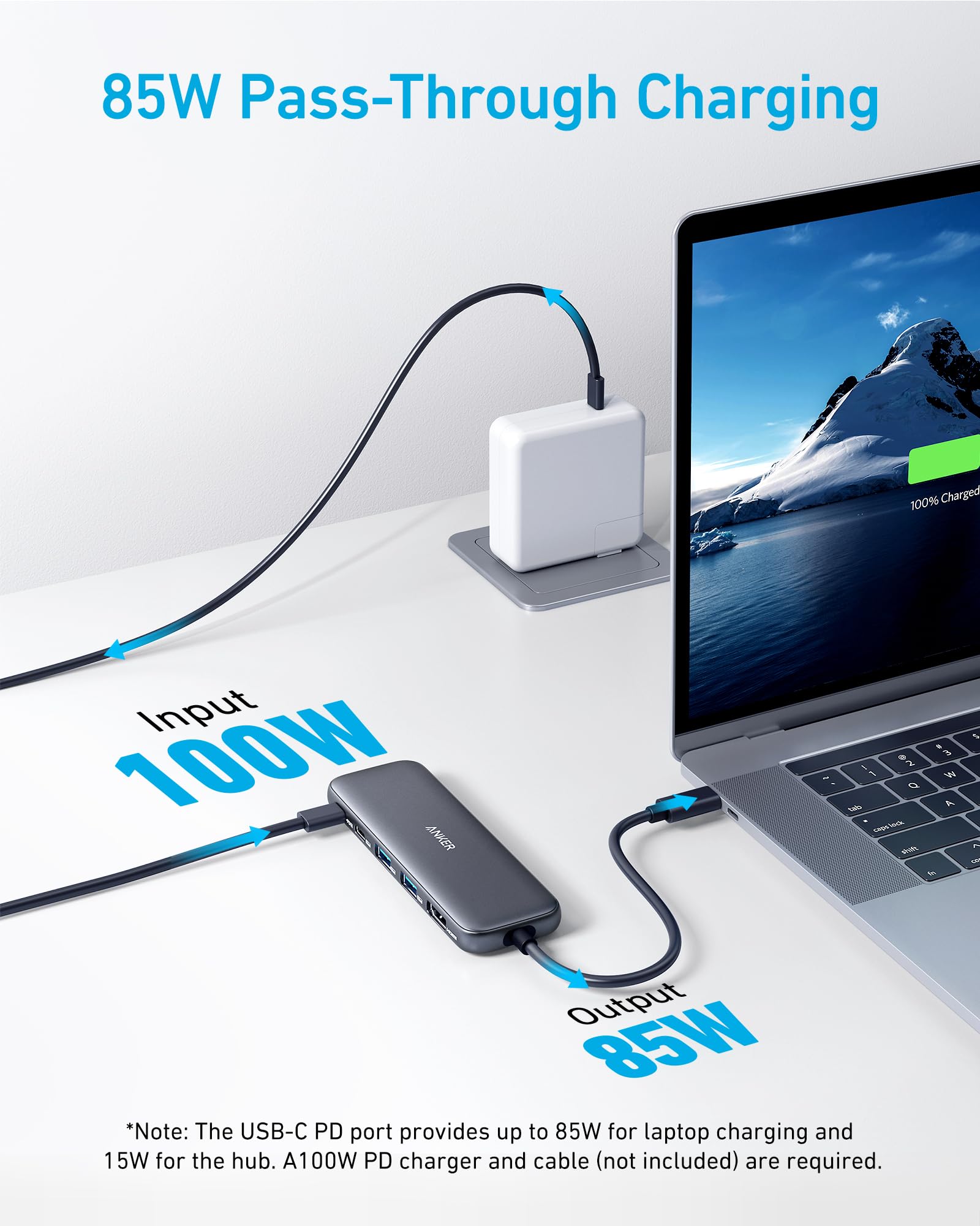 Anker USB C Hub, 5-in-1 USBC to HDMI Splitter with 4K Display