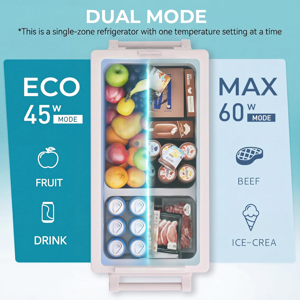 EUHOMY 12 Volt Refrigerator, 59QT(55L) Electric Cooler, 12V Fridge APP Control, 12V Cooler -4℉~68℉, Portable Freezer 12/24V DC 100-240V AC for Camping, Travel, Truck, Home